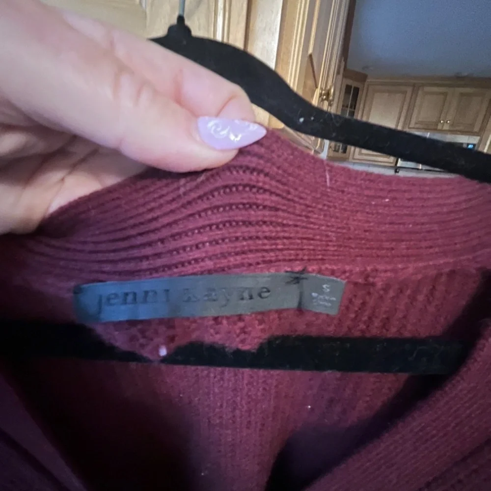 Jenni Kayne Burgundy Cardigan, S - Picture 2 of 3